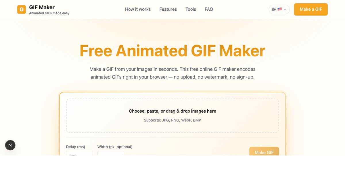 GIF Maker — Free Animated GIF Maker, No Watermark